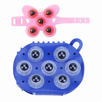 

360 Rotation Muscle Pain Relief Relax Device Portable Balls Beads Neck Shoulder Massager Body Relaxing Hand Massage Tool