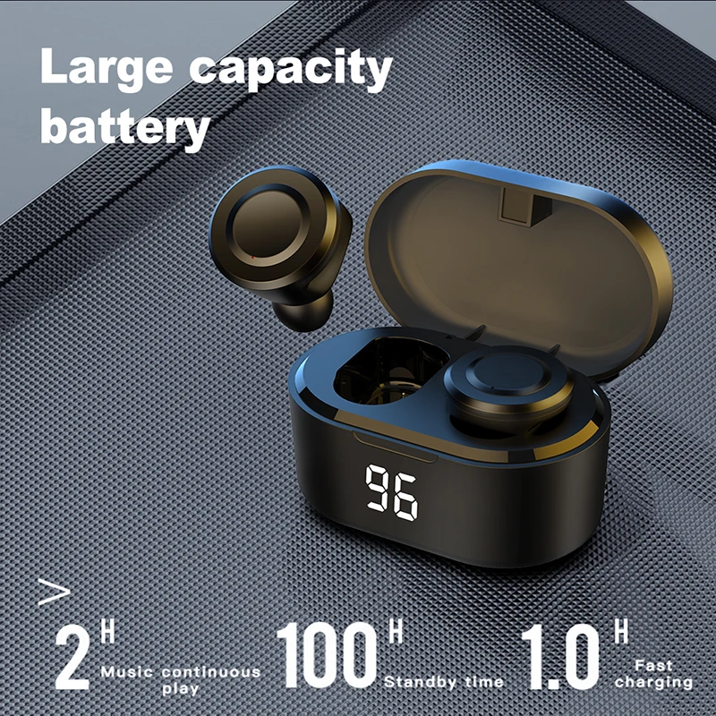 A6 Bluetooth Earphone TWS 5 0 LED Display Wireless Gaming Headset Headphone Waterproof Stereo Earbud With Mic For iphone samsung