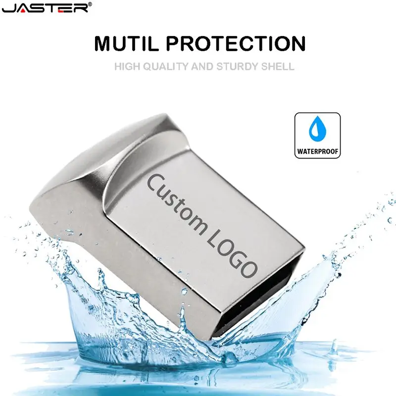 Металлический мини USB флеш-накопитель JASTER, 4G, 8G, 16 ГБ, 32 ГБ, 64 ГБ, 128 г, персональный флеш-накопитель, USB карта памяти, u-диск, подарок, логотип на заказ
