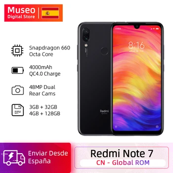 Перейти на Алиэкспресс и купить Xiaomi Redmi Note 7 смартфон с восьмиядерным процессором Snapdragon 660, ОЗУ 4 Гб, ПЗУ 128 ГБ, 48 МП
