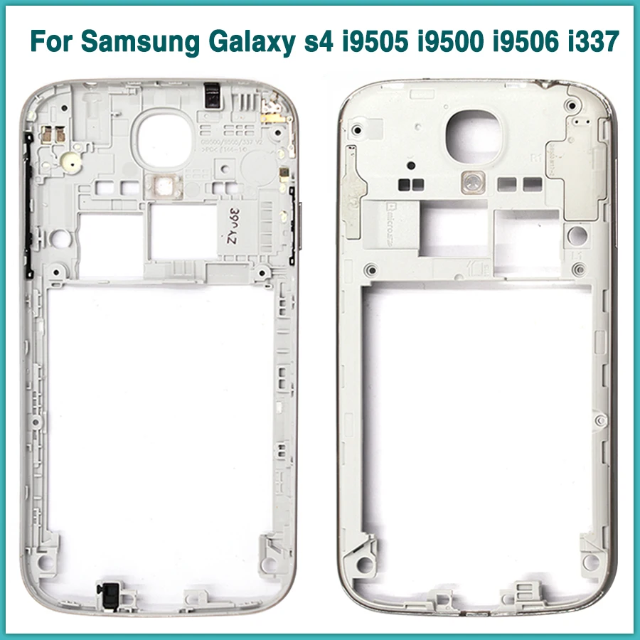 

For Samsung Galaxy s4 i9505 i9500 i9506 i337 Middle Frame Mid Plate Bezel Housing Sliver/Gold With Power Volume Key