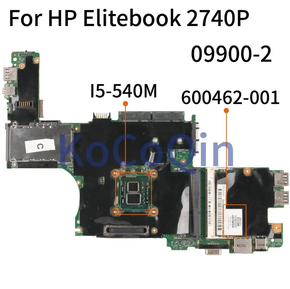 Материнская плата KoCoQin 600462-001 для ноутбука HP Elitebook 600462 P I5-540M QM57 материнская 501-2 |