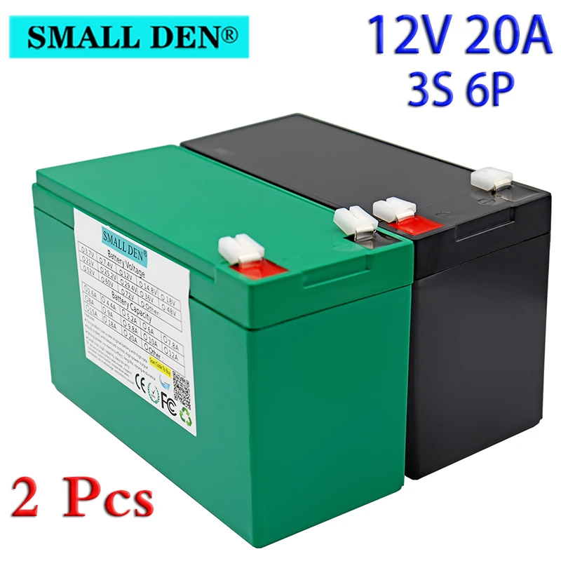 

12V 20Ah 3S6P 18650 lithium battery pack Sprayer device with15A BMS for backup power surveillance camera solar equipment toy car