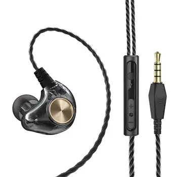 

Original Wired Headphones Subwoofer 5D Stereo Earbuds Earphone With Mic Noise reduction Sport Music Earphone For iPhone Xiaomi
