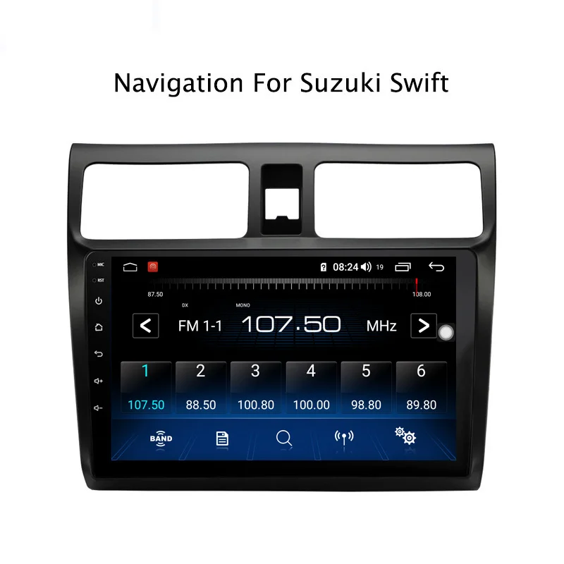Clearance Ectwodvd 10.1inch Andriod 8.1 Car DVD GPS For Suzuki Swift 2004-2010 4G RAM 64G ROM CarPlay DSP 4G LTE with WIFI 9