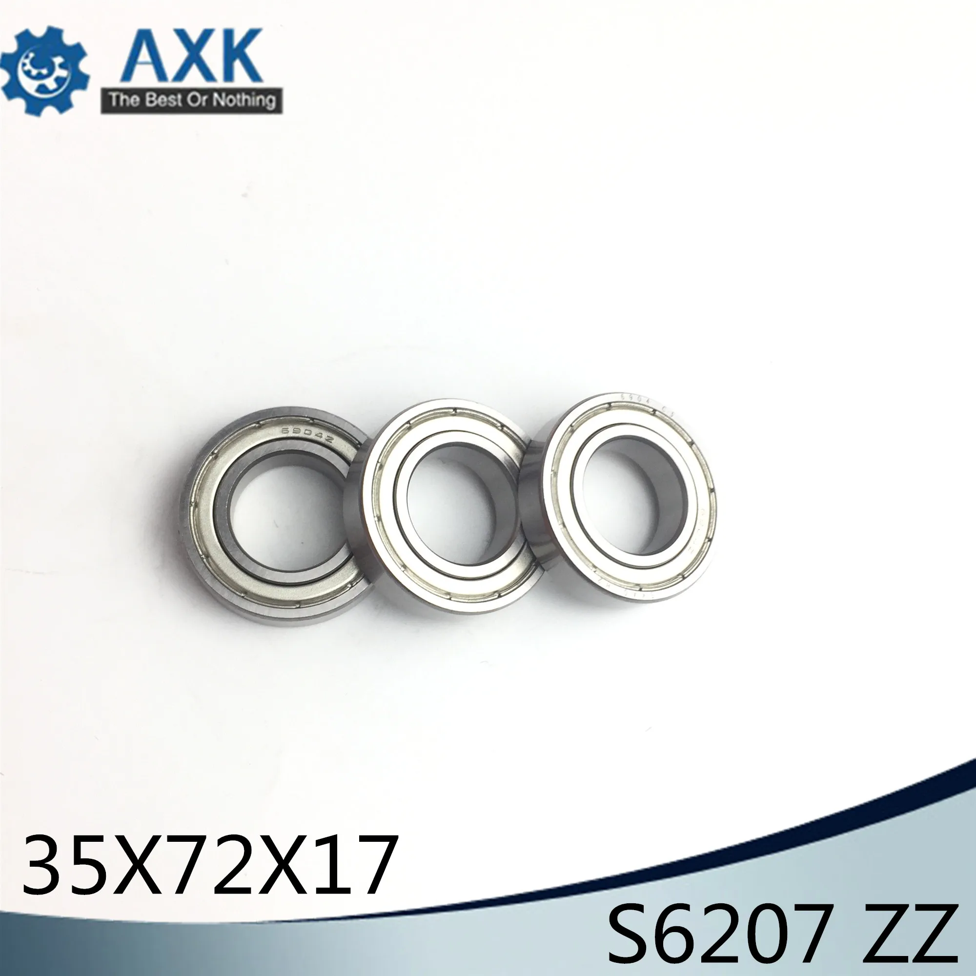 S6207ZZ Bearing 35*72*17 mm ( 2PCS ) ABEC-1 S6207 Z ZZ S 6207 440C Stainless Steel S6207Z Ball Bearings