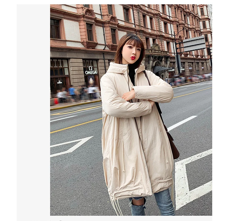 Long Hooded Parka Womens Jackets New Women Winter Jacket Cotton Padded Warm Thicken Ladies Long Casual Coats Parka