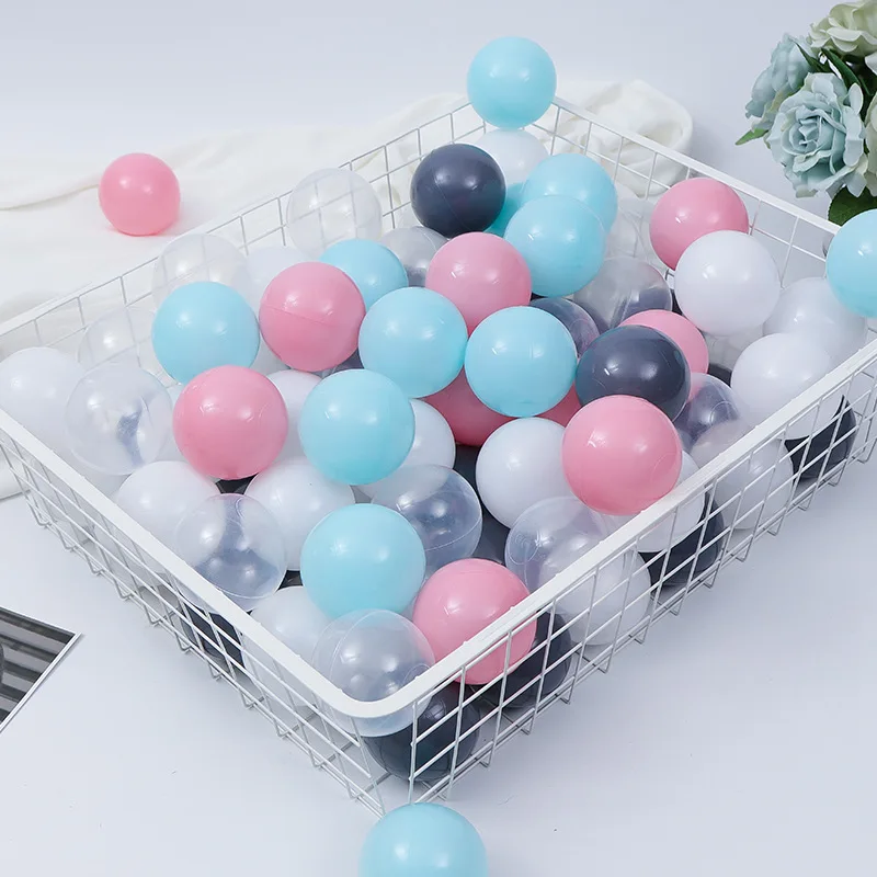 

150pcs/set Ocean Ball Pit Kids Bath Swim Toy Children Water Pool Beach Ball Soft Plastic Toys Stress Air Ball Outdoor Fun Sports