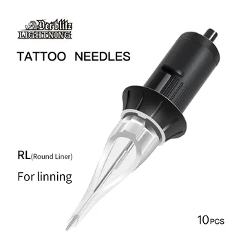 

New Tattoo Cartridge Needle 10PCS RL/RM/M1 Needles For Tattoo Machine Pen JZ Tattoo Machin Store