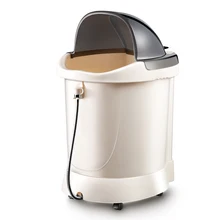 33 см пузырчатое ведро для ног, домашняя сауна, ванна для ног с электрическим подогревом, массажная Паровая, глубокая, спа-ванна, полностью автоматическая