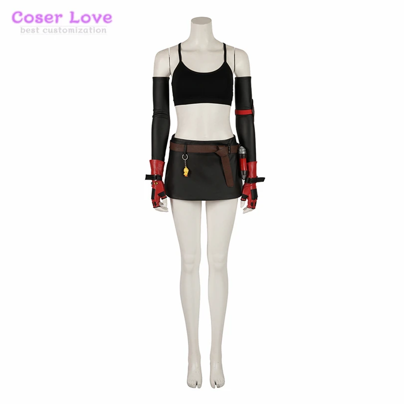 Final Fantasy 7: Remake Tifa Lockhart Cosplay costume party Costume Halloween Costume - Цвет: Without shoes