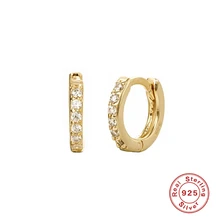 925 пробы, серебряные мини-серьги, белые циркониевые маленькие серьги-гвоздики для женщин, подарок на день рождения, год, Рождество, A30