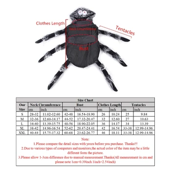 

Halloween Pet Spider Clothes Puppy Party Cosplay Costume Hoodies Funny Outfit