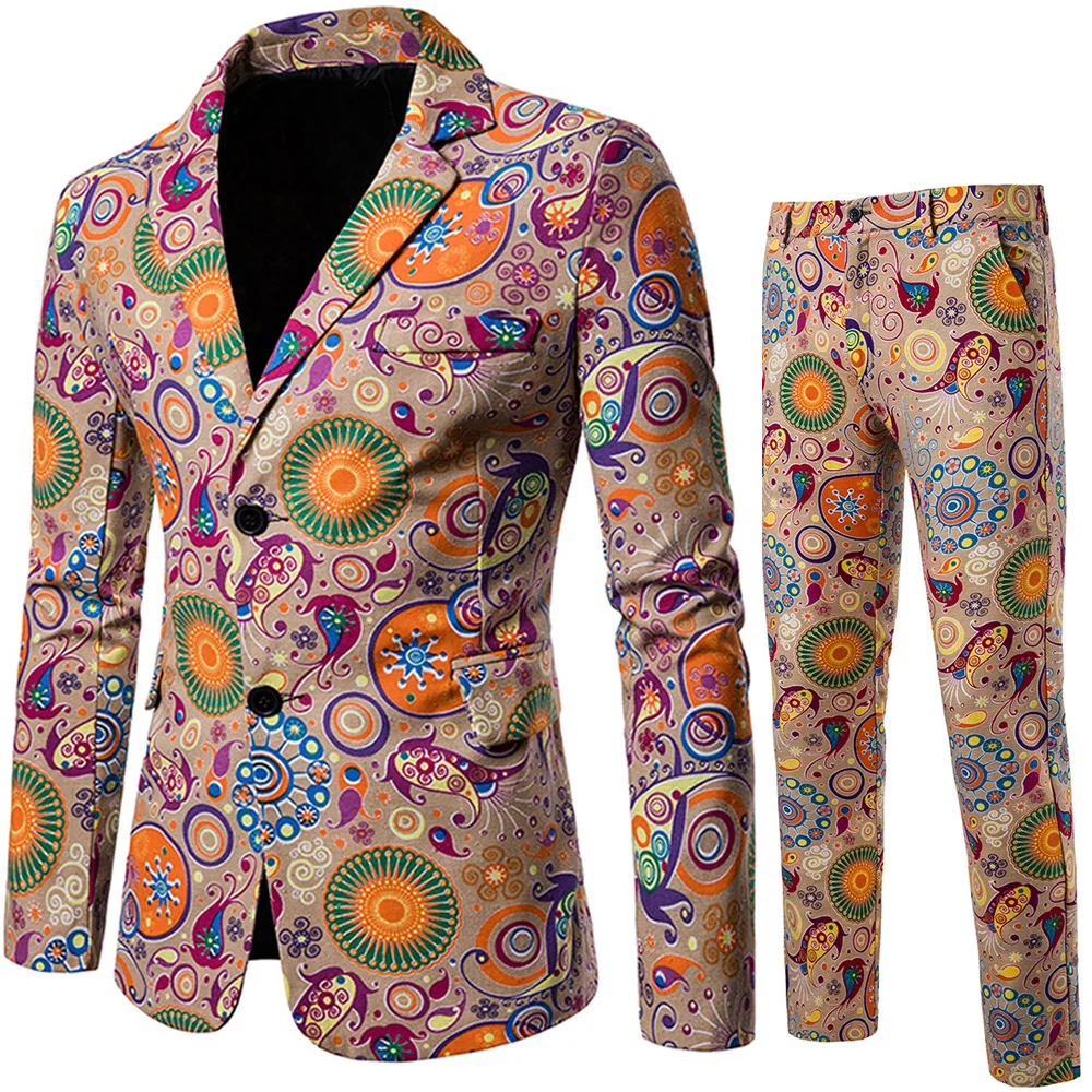 Мужской повседневный костюм, 20 стилей, выбор цветов, подходящий костюм, принт в стиле хип-хоп, Азиатский Размер, мужской трендовый стильный костюм - Цвет: mitui-17