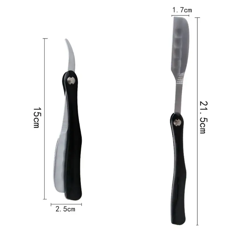Feather Folding Shaver Holder Candy-colored Handle Manual Beard Haircut Personalized Hair Razor Replaceable Blade