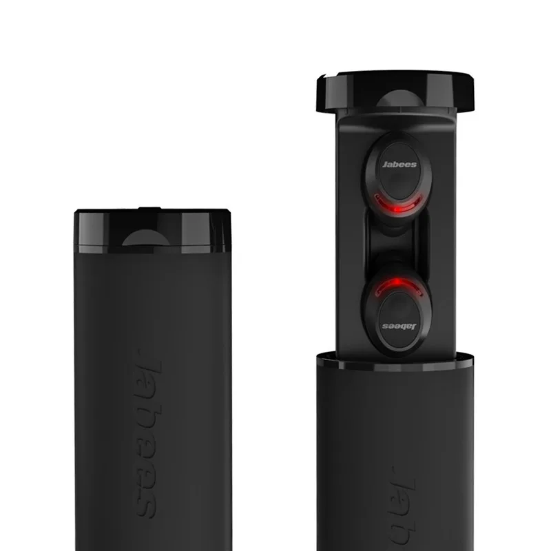 Dark Black Jabees fielly прозрачные беспроводные наушники ANC Bluetooth 5,0 гарнитура сенсорный свет активные Siri наушники быстрое зарядное устройство HiFi бас - Цвет: Dark Black