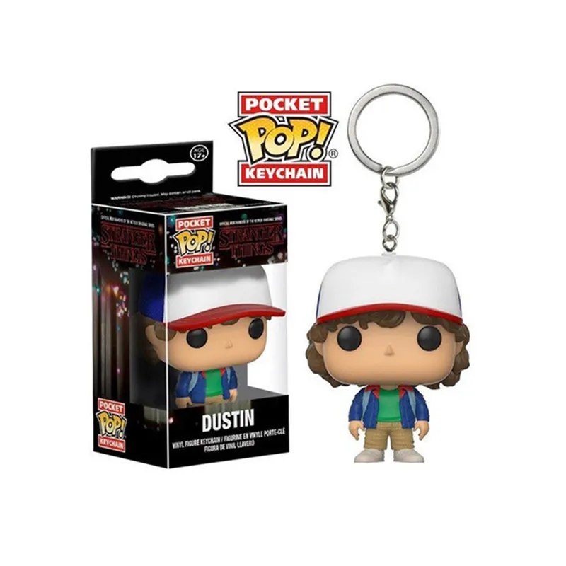 Dustin FUNKO POP брелок Marvel Dragon Ball Стэн ли Ариэль Соник детская игра Доктор Кто Фея хвост ЕВА Моана Игра престолов с коробкой - Цвет: Dustin