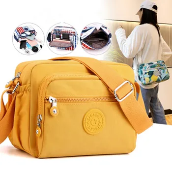 

Wome Shoulder Bags Small Female Purse Luxury Designer Flap Brand Mini Solid Beach shopping Crossbody Bag Bolso Mujer Nylon 2020