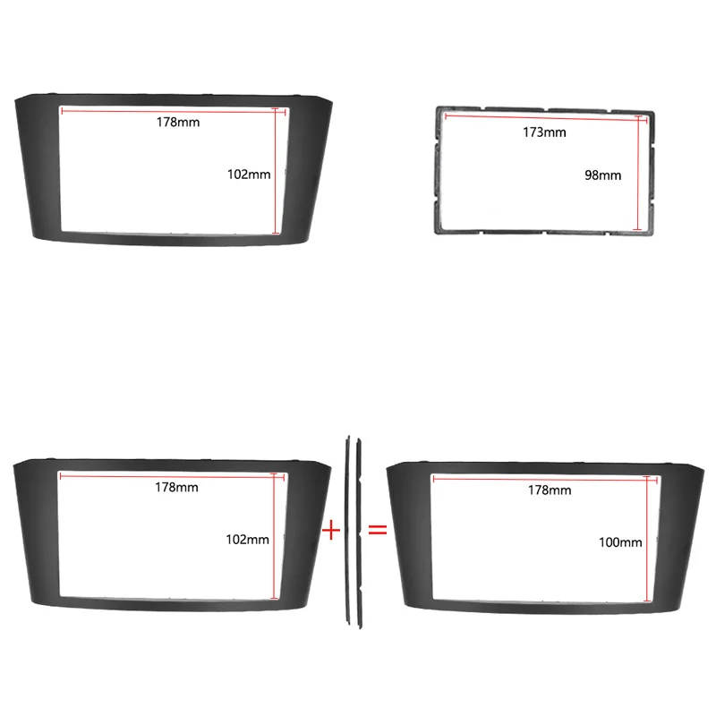 Double 2 Din Car Radio Fascia for TOYOTA Avensis  г ׷ ̽ ÷Ʈ   þ  Ʈ ŰƮ  Ʈ