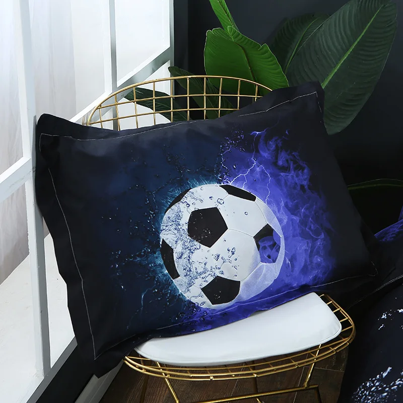3D мяч спортивный узор постельных принадлежностей футбол, баскетбол, бейсбол одеяло с принтом наволочка пододеяльник фестиваль подарки для мальчиков