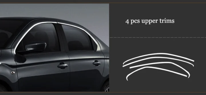 301 2 Нержавеющая сталь окна автомобиля планки для peugeot 301 citroen c-elysee 2012 2013 - Цвет: 301 2