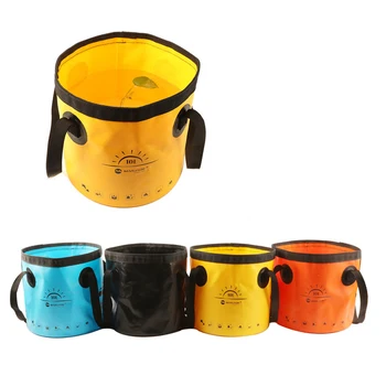 

10/20L Portable Folding Fish Wear Bucket PVC Fish Water Storage Bags Fishing Accessories Tackle with Handle
