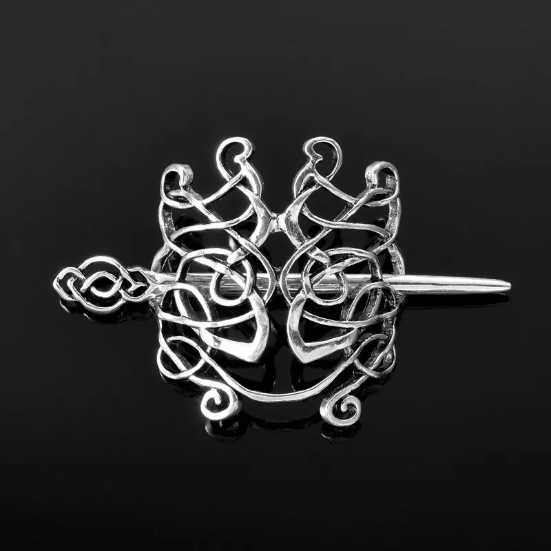 Заколки для волос Viking, ювелирные изделия, кельтские узлы, корона, винтажный стиль, золотые и антикварные серебряные заколки для волос, заколки для волос, подарок для девушек и женщин - Окраска металла: Style 6