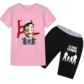 

pinkkboys clothing money heist 2020 suit t shirts Short sleeve trousers Christmas Creeper thanksgiving jojosiwa kids clothes