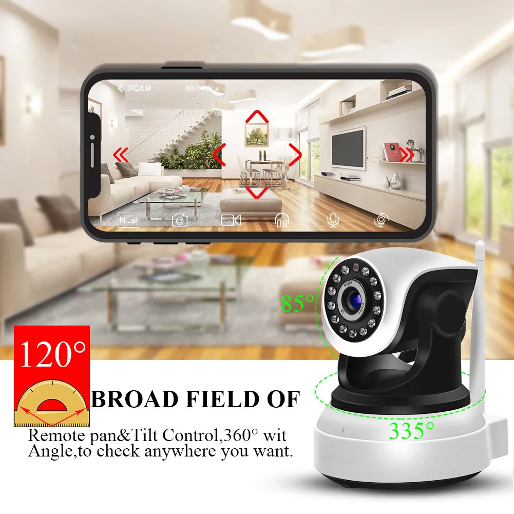 Беспроводная камера видеонаблюдения с функцией ночного видения 1080P Wi Fi|Камеры