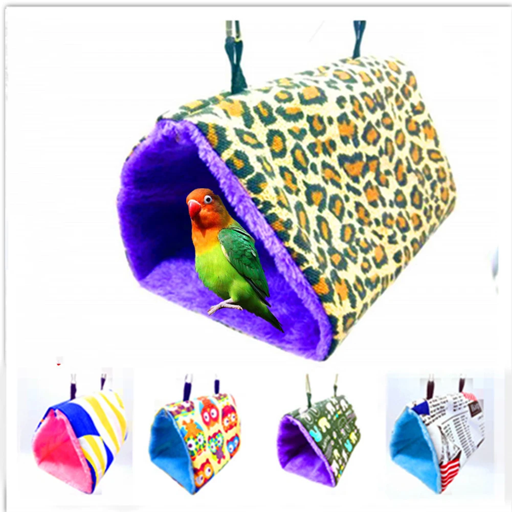 

Winter Warm Bird Nest House Bed, Hanging Hammock Toy, for Parakeet Cockatiel Parrot Cage Perch Stand Swing