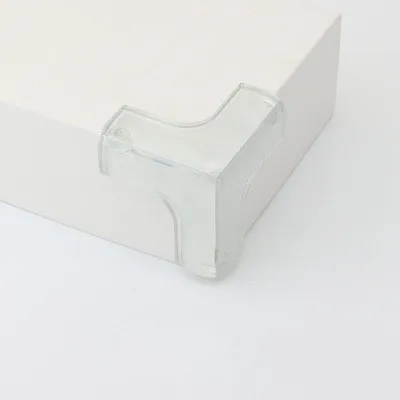 4 Pcs Baby Safety Anti-collision corner T Shape Candy Colors Dining Table Bed Protector Cover Waterproof Children Furniture TRANSPARENT