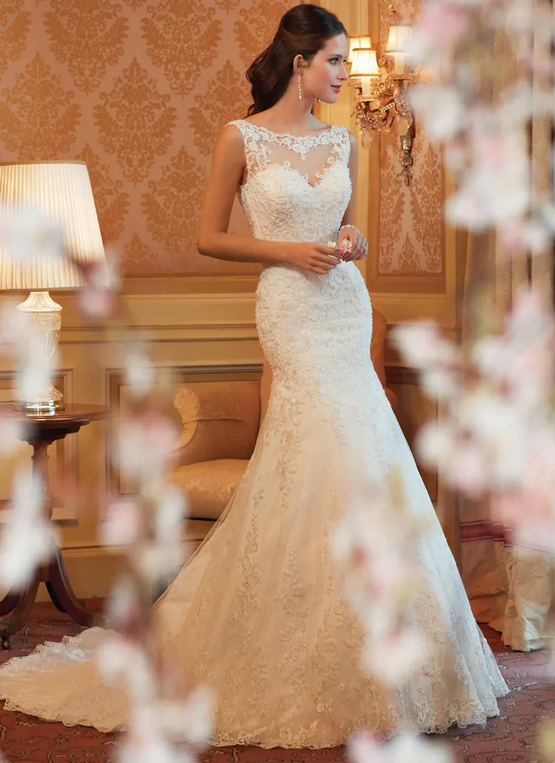 

2018 Latest White/Ivory Bohemian Lace appliques Open Back Brides Mermaid Backless Bridal Gown mother of the bride dresses