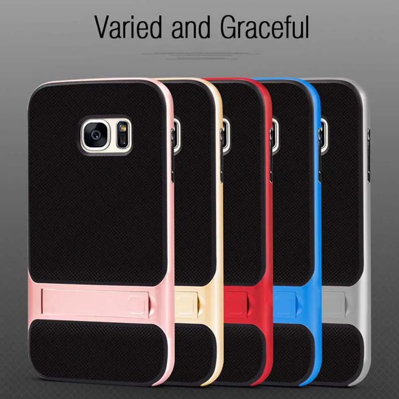 Абсолютно 3D Гибридный чехол для samsung Galaxy S7 подставка силиконовая крышка 5," TPU PC 360 полный защитный samsung S7 Galaxy ys7 Funda