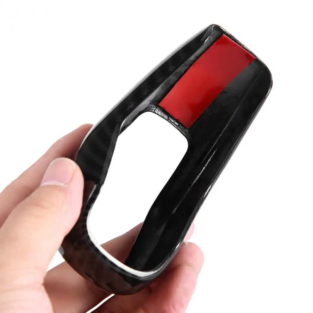Carbon Fiber Style Car Gear Shift Head Cover Trim For Land Rover Range Rover Sport Car Accessories