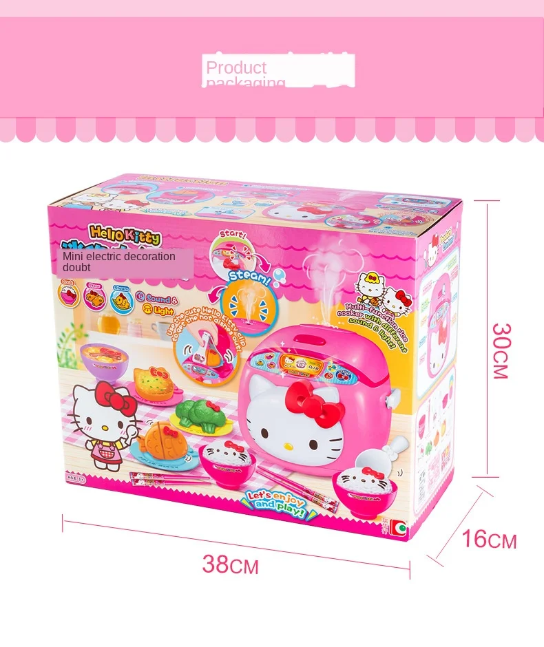 Hello kitty Мини рисоварка кухонная серия игровой дом для девочек Детская игрушка для приготовления пищи