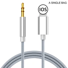 Kabel Audio splitter dla Iphone 8 Pin do 3 5 Mm Jack kabel Aux głośnik samochodowy Adapter słuchawkowy dla Iphone 11 Pro Xr 12 tanie tanio NONE CN (pochodzenie) Audio splitter Cable