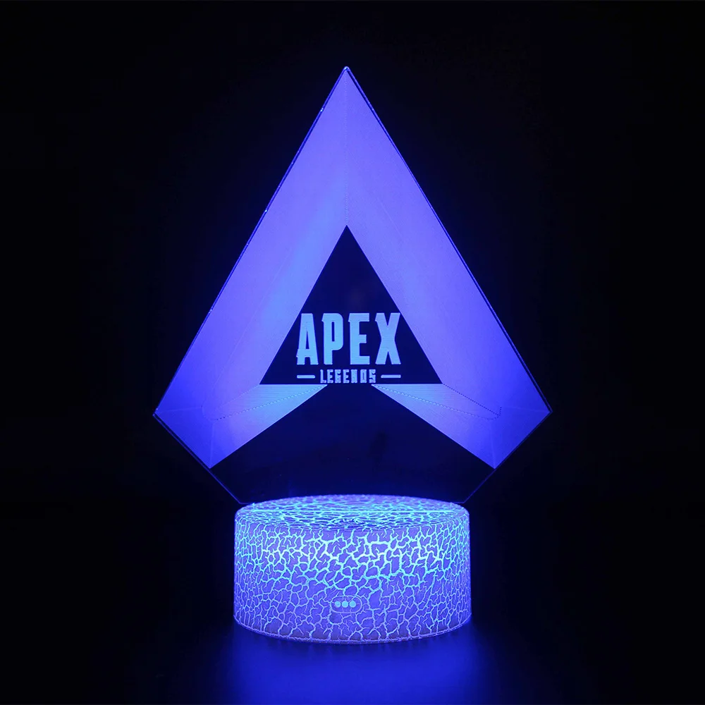 APEX021 APEX Legends лампы игрушка сенсорный Ночной светильник светодиодный светильник для сна RGB пульт дистанционного управления проекционная лампа детские подарки Battle Royale - Цвет: APEX021