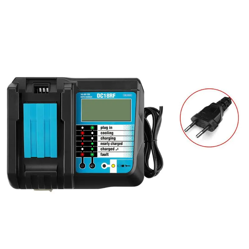 14,4-18 V зарядное устройство дисплей экран зарядки адаптер для Makita BL1415 1420