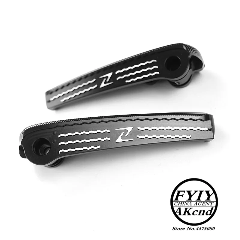 ZELIONI Аксессуары для мотоциклов для Vespa GTS GTV 60 125 200 250 300 300ie удлинение ноги педали подставки для ног - Цвет: Черный