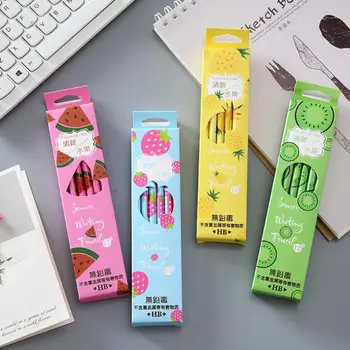 

Design Smooth Fresh Fruit Writing Tool HB Black Simple Pencil With Eraser Pencils Set Pencils For School