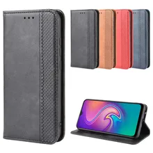 Tecno Infinix – étui en cuir pour Smart 3 plus X627 / Smart 4 / Smart 4C, portefeuille à rabat avec support