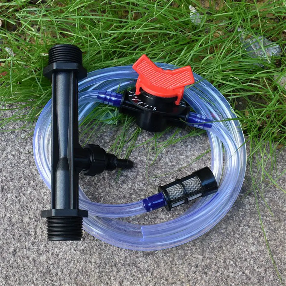 

VOGVIGO 1Set 3/4 1/2 Filter Hose Kit Interface Kit Irrigation Venturi Automatic fertilizer injector Fertilizer Syringe