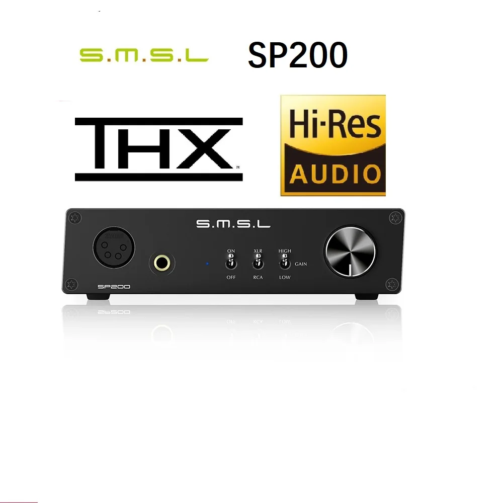 

SMSL SP200 THX AAA 888 HP Amp XLR Balance Headphone Amplifier Lower Noise Technology Pre-Amplifier Amplifier OPA564