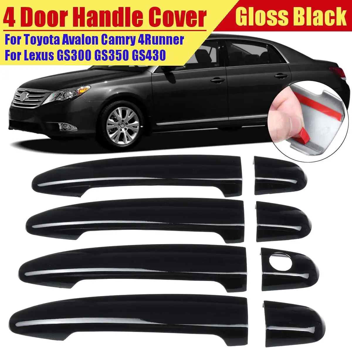 Наружная ручка двери автомобиля крышка для Toyota Avalon 2006-2011 Camry 2007-2011 Highlander 2008-2013 Sienna Tacoma 4Runner для Lexus