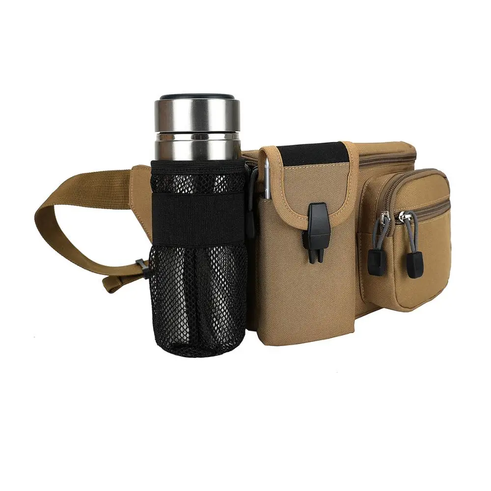 outdoor mountaineering bag mug waist bag waterproof pockets Men's multi-function bag sports Messenger bag riding chest bag