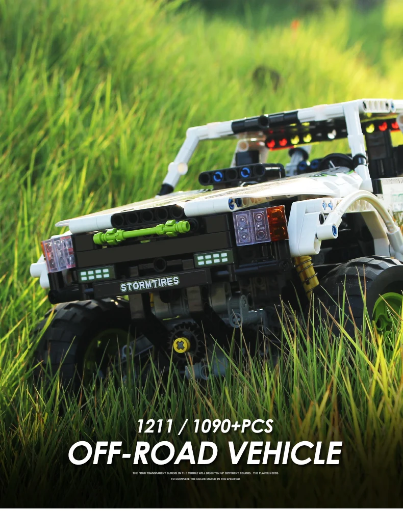 Technic RC строительные блоки для внедорожных гонок 2,4 ГГц мощность двигателя подходит для автомобилей кирпичи игрушки подарки для детей мальчиков