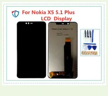 Display original para nokia x5 5.1 plus lcd witn tela de toque 5.86