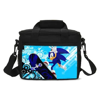 

Small Lunch Bag For Boys Girls Anime Sonic The Hedgehog 3D Printed Ice Bag Insulated Thermal Picnic Lunchbox Handbags Sac A Main