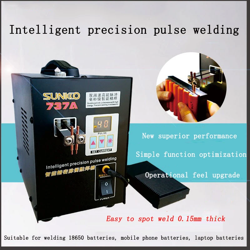 

220V Intelligent Precision Pulse Battery Spot Welding Machine 18650 Battery Welding Machine S737A