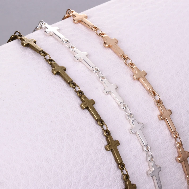 

One-meter Copper Chain Hand Chain Component Cross Chain DIY Making Jewelry Component Chain Jewelry Component